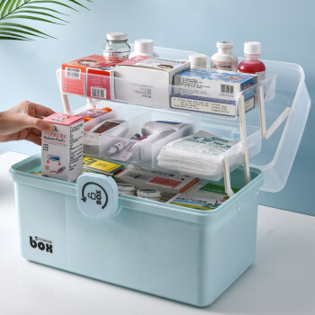 芙昕 医药箱家用大容量药盒收纳箱急救箱家庭装全套应急小药箱